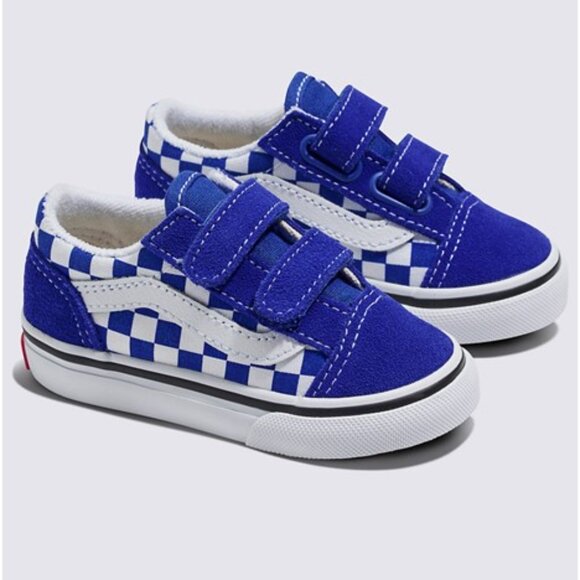 Vans Other - NIB [Vans] Old Skool V Checkerboard Blue/White Shoe Toddler Size 6.0